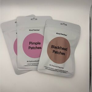 NEW Kind Patch Hydrocolloid Pimple Patches + Charcoal Blackhead Strips Set,82 ct